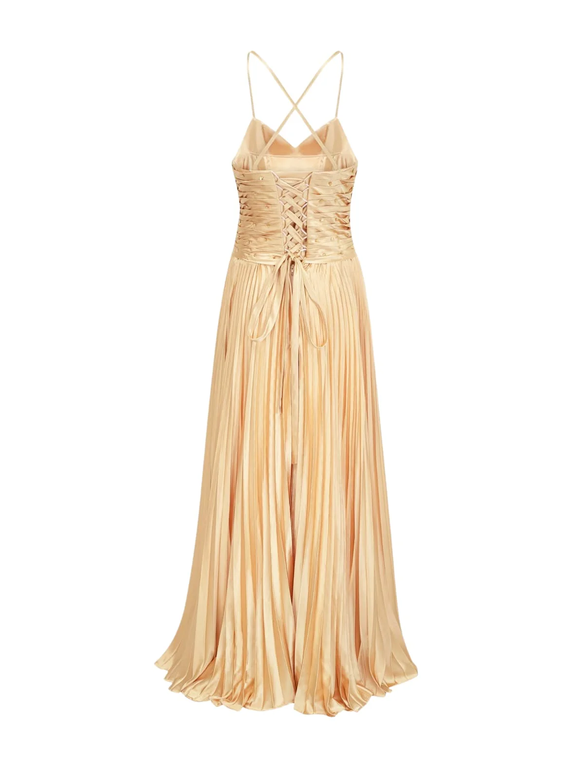 Jagtopo Spaghetti Twisted Pleated Maxi Dress - Image 7