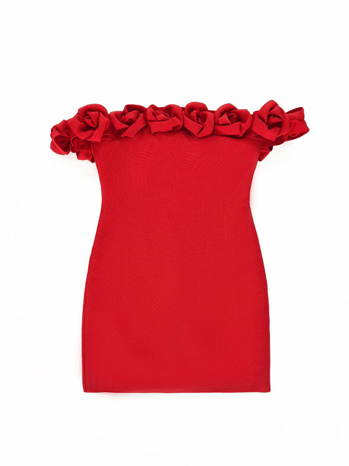 Jester Off Shoulder Flower Bandage Dress - Image 7