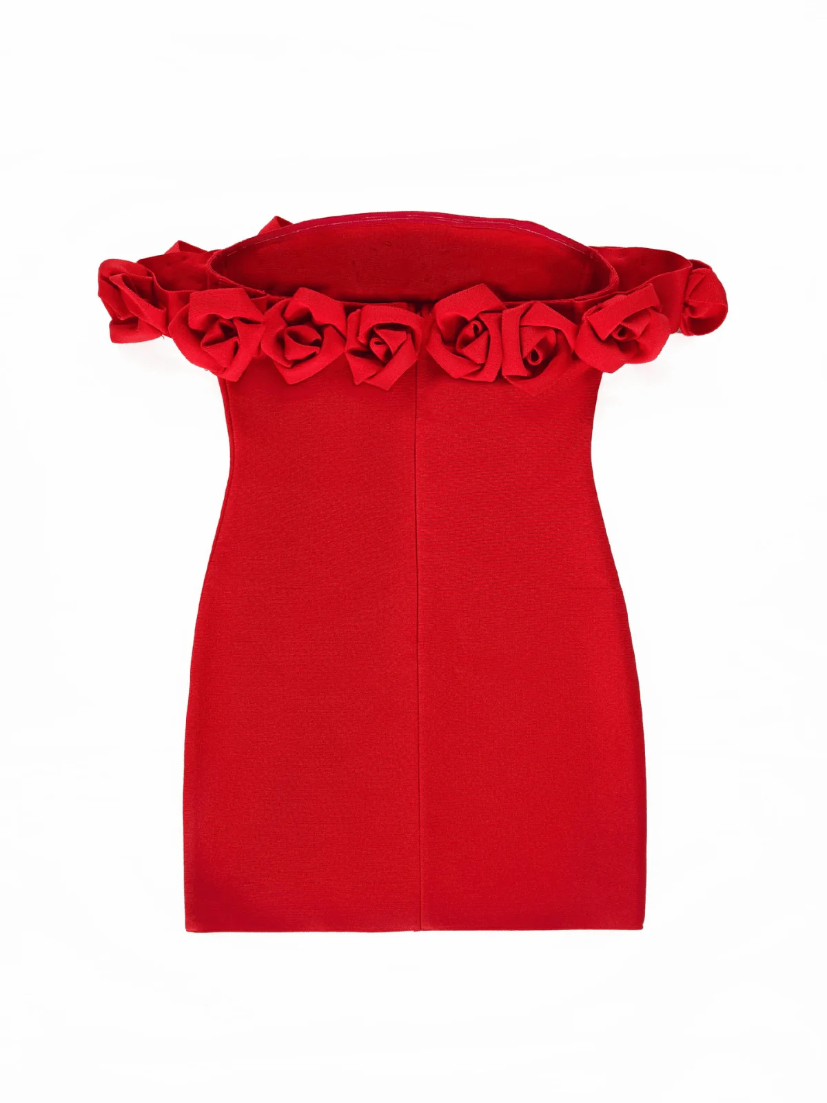 Jester Off Shoulder Flower Bandage Dress - Image 8