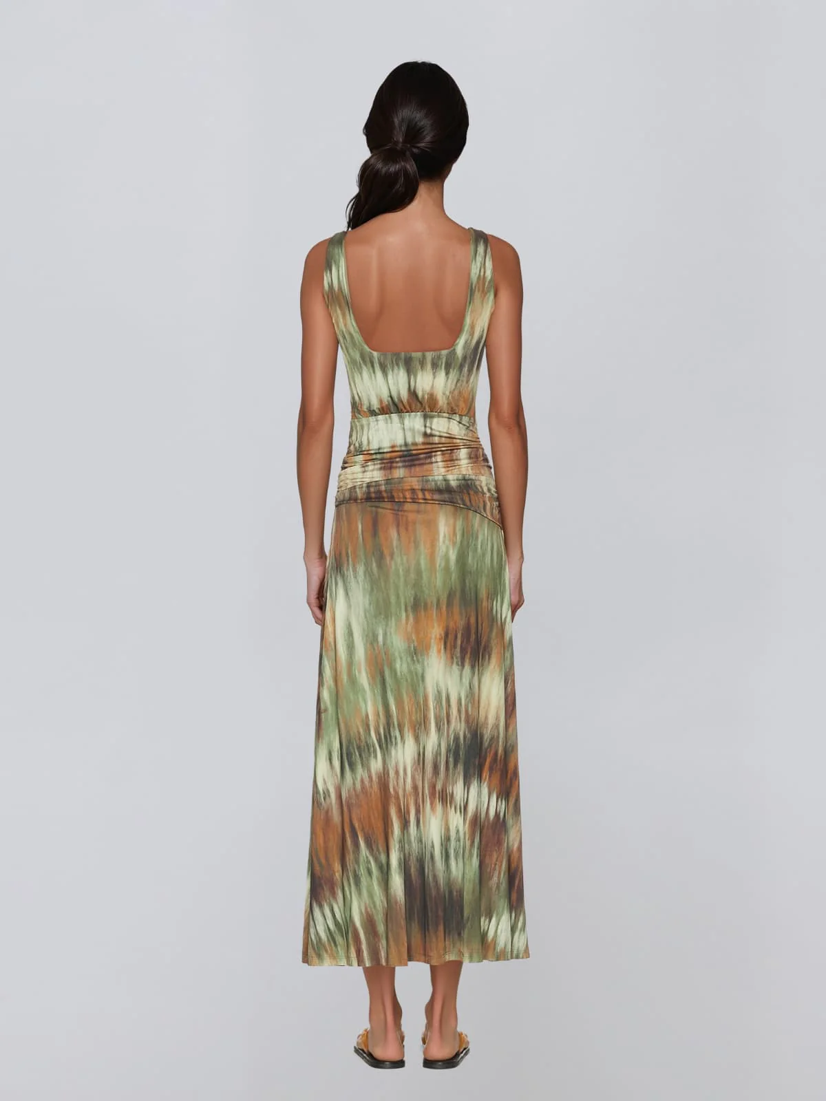 Kelvarion Printed Draped Maxi Dress - Image 4