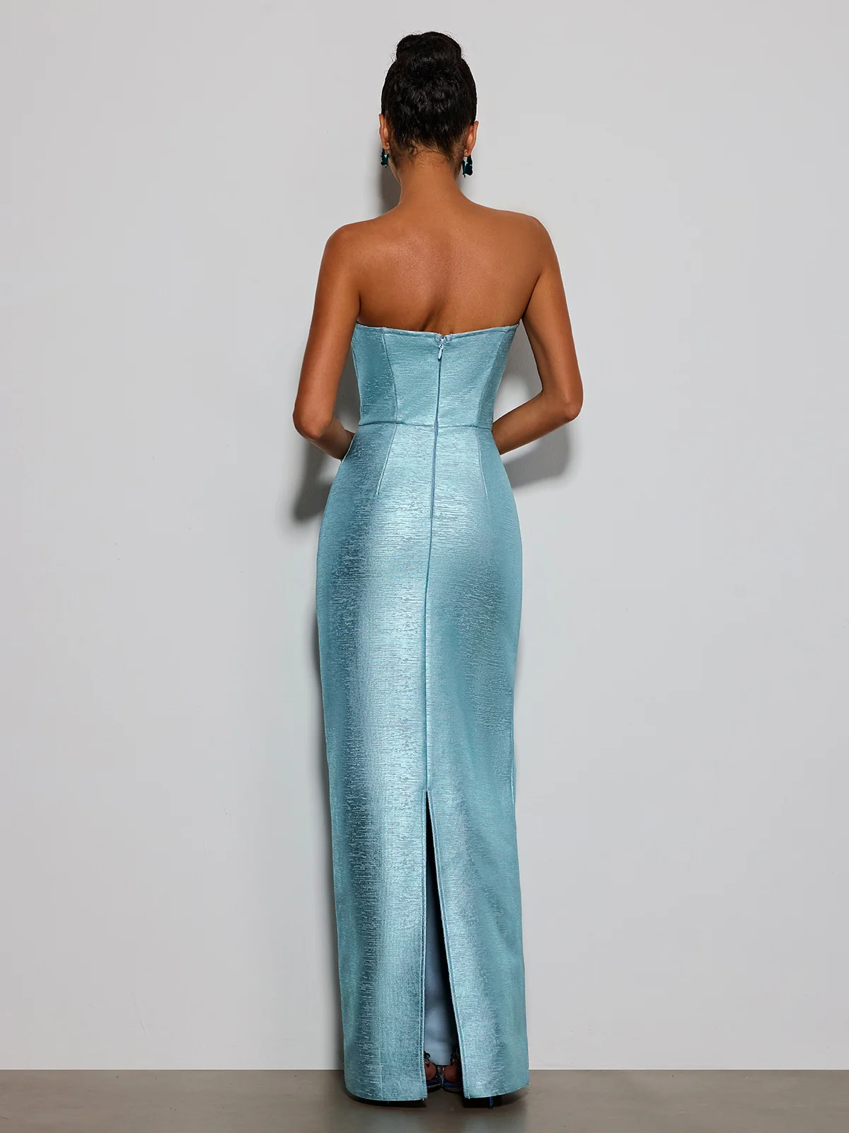Kestil Strapless Fringe Maxi Dress - Image 7