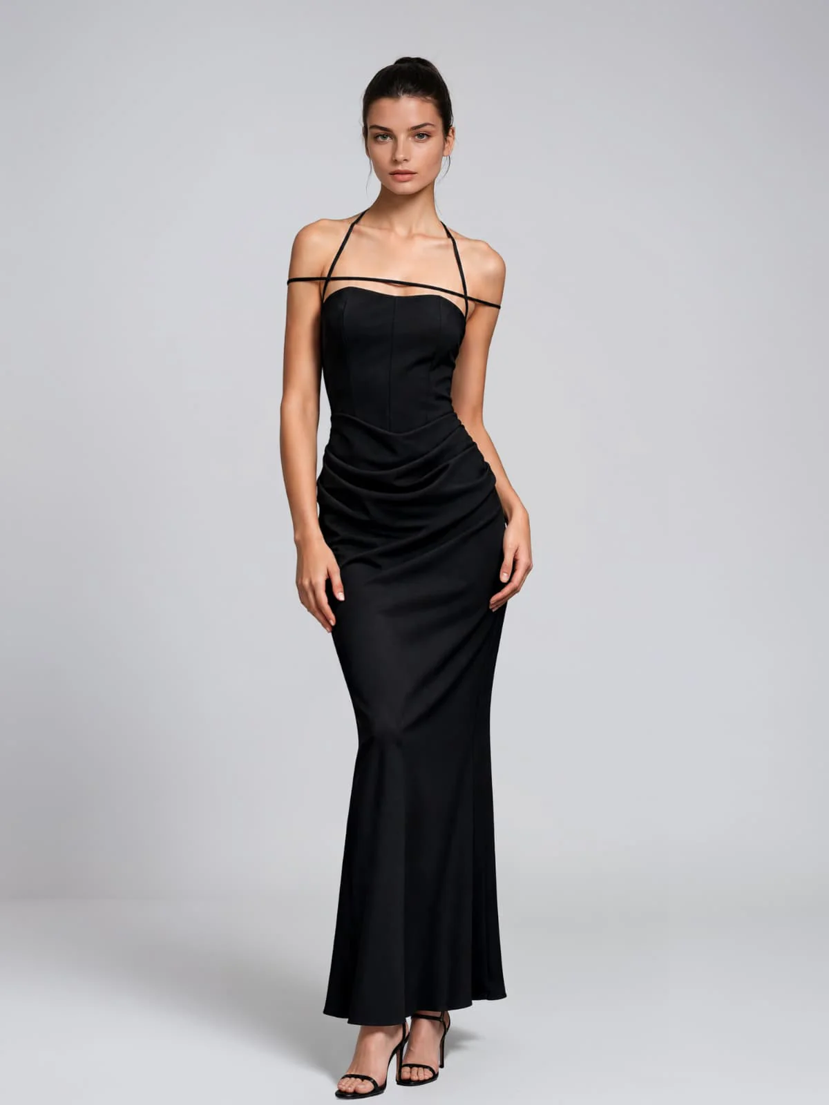 Korvalis Draped Maxi Dress