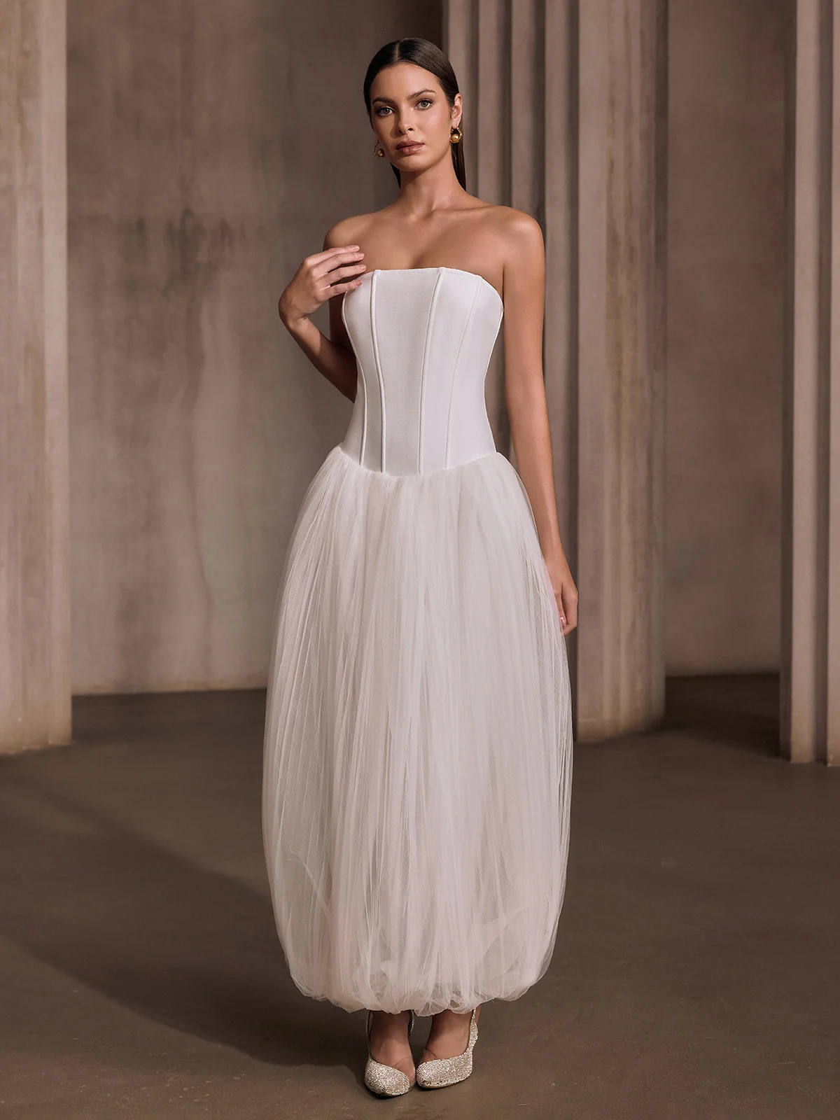 Kryotron Strapless Maxi Dress - Image 4