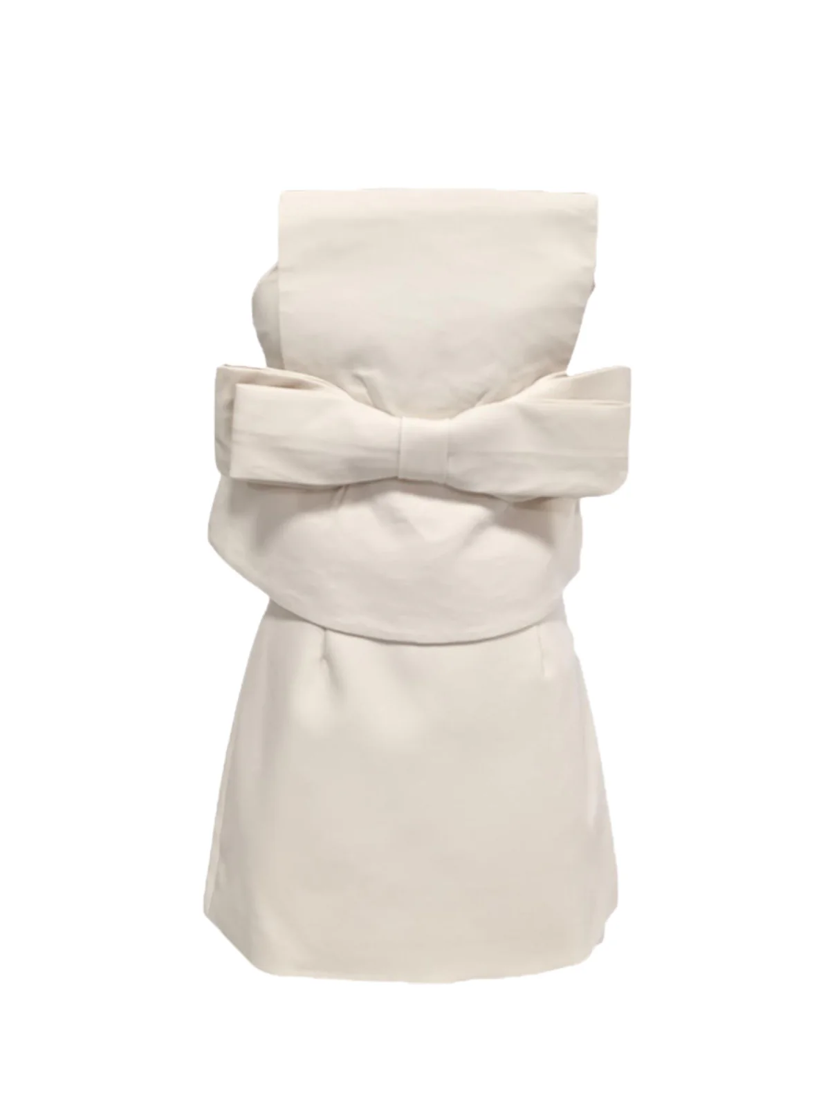 Krystallon Strapless Bow Mini Dress - Image 7