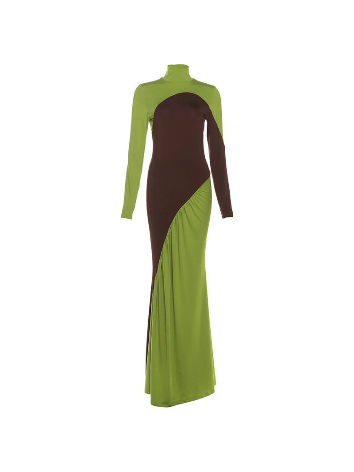 Laurice High Neck Maxi Dress In Green - Image 6