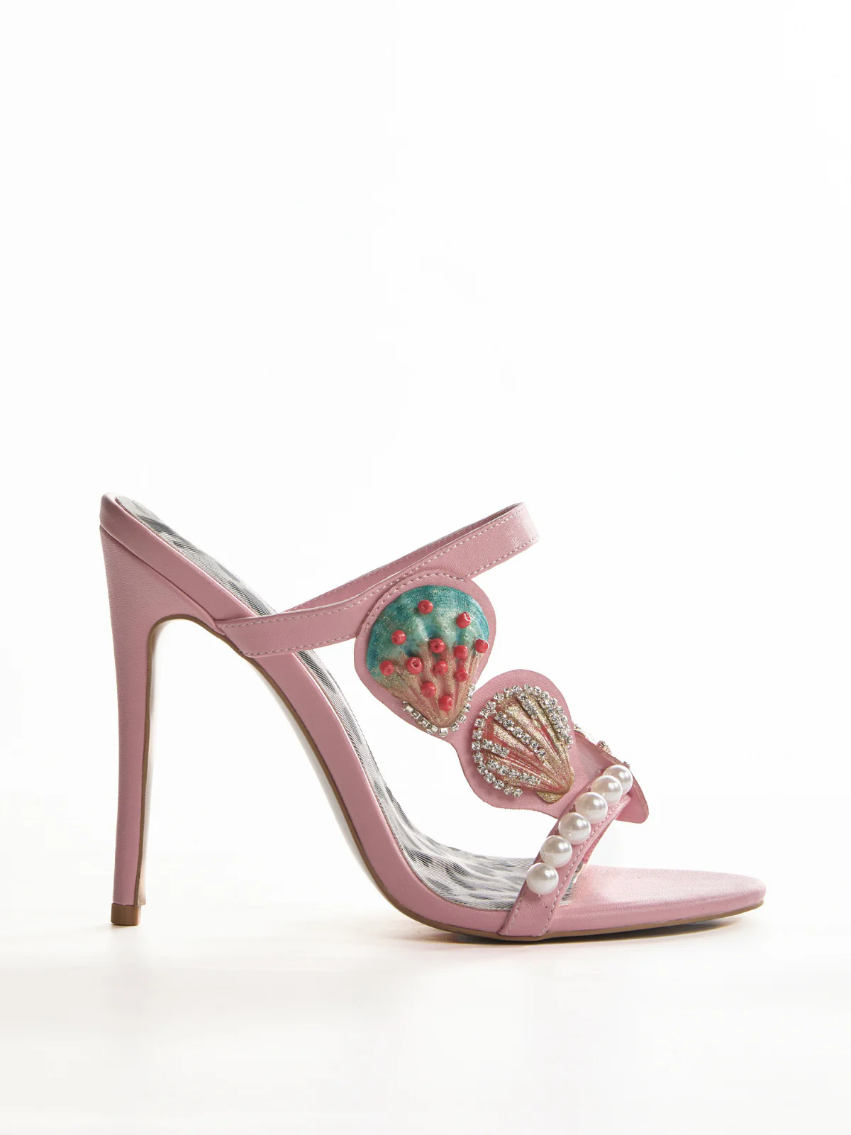 Lokesh Shell Pearl Leopard Sandals - Image 3