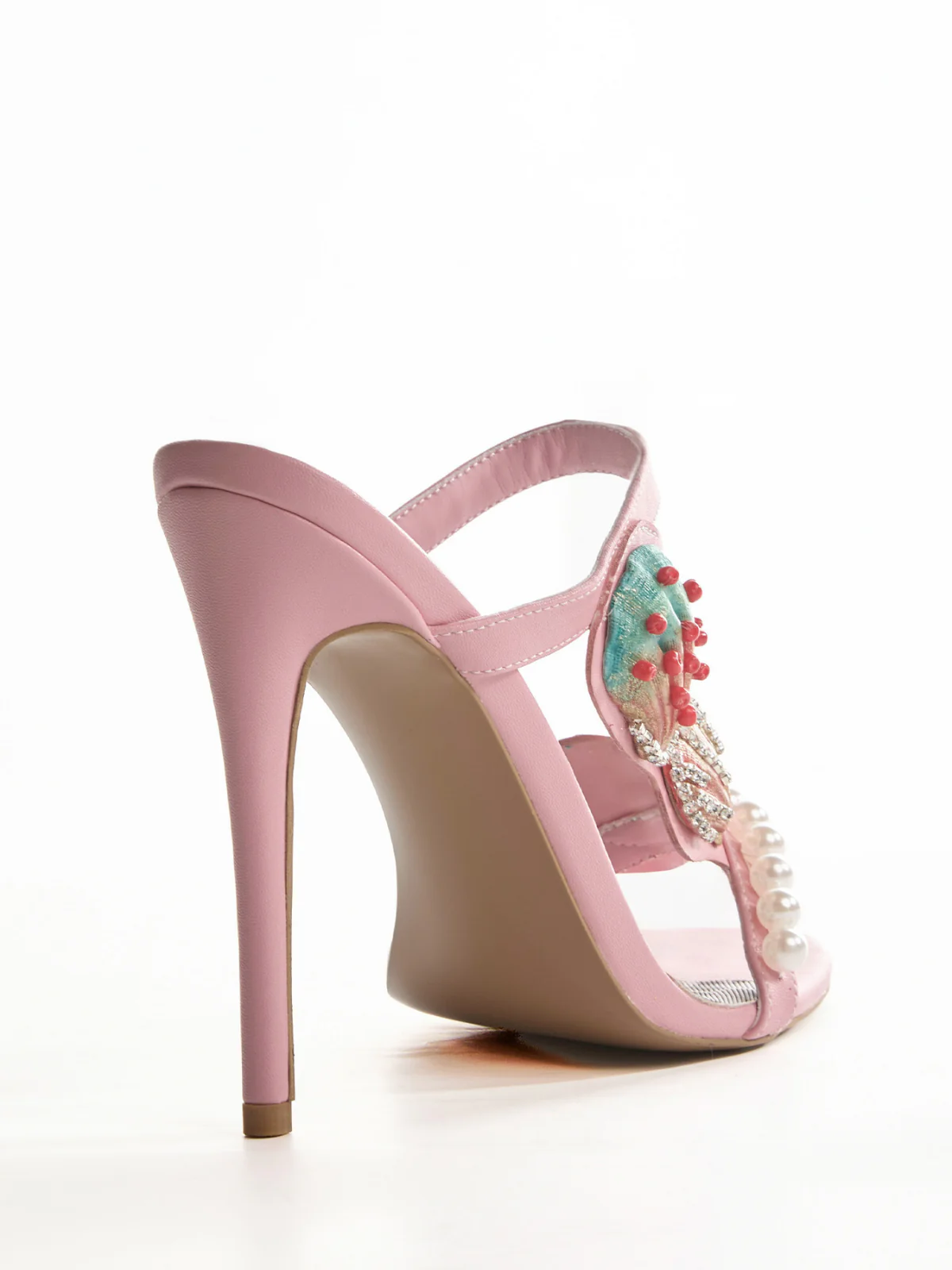Lokesh Shell Pearl Leopard Sandals - Image 6