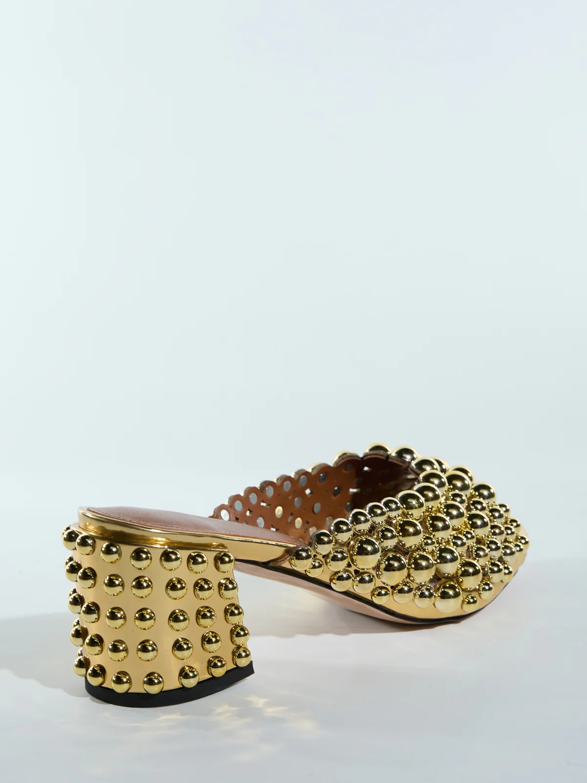 Lolek Bead Metallic Sandals - Image 5