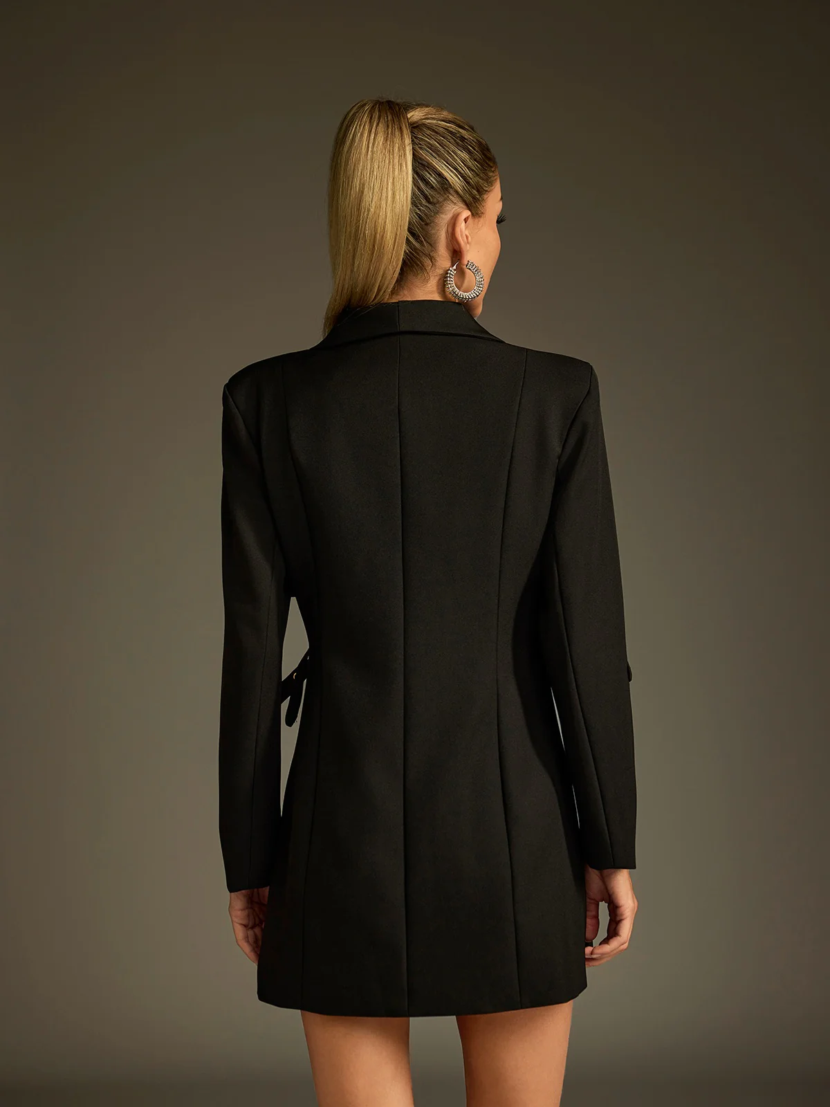 Ludolf Long Sleeve Belted Blazer - Image 6