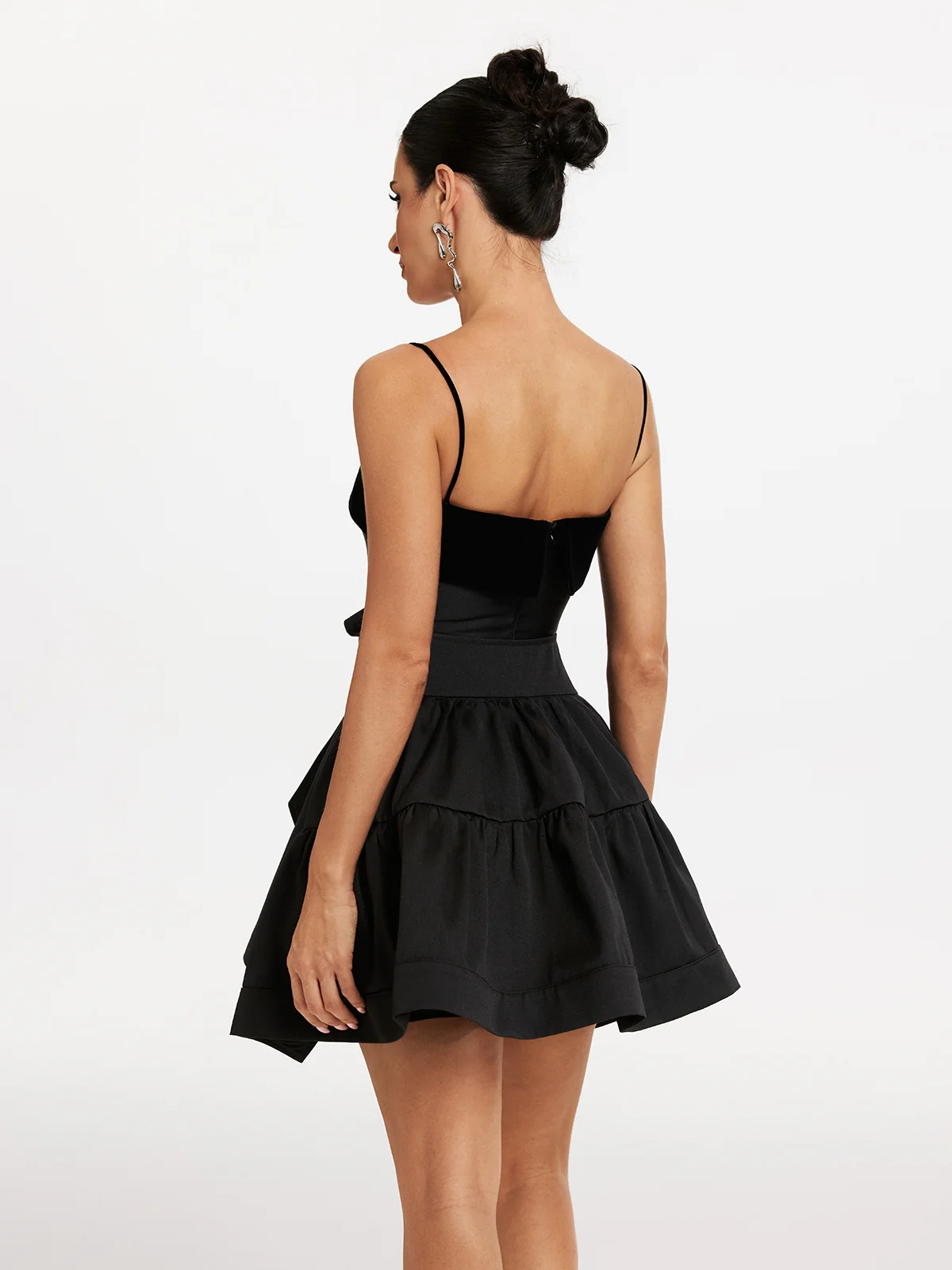 Makaylie Spaghetti Bow Mini Dress - Image 6