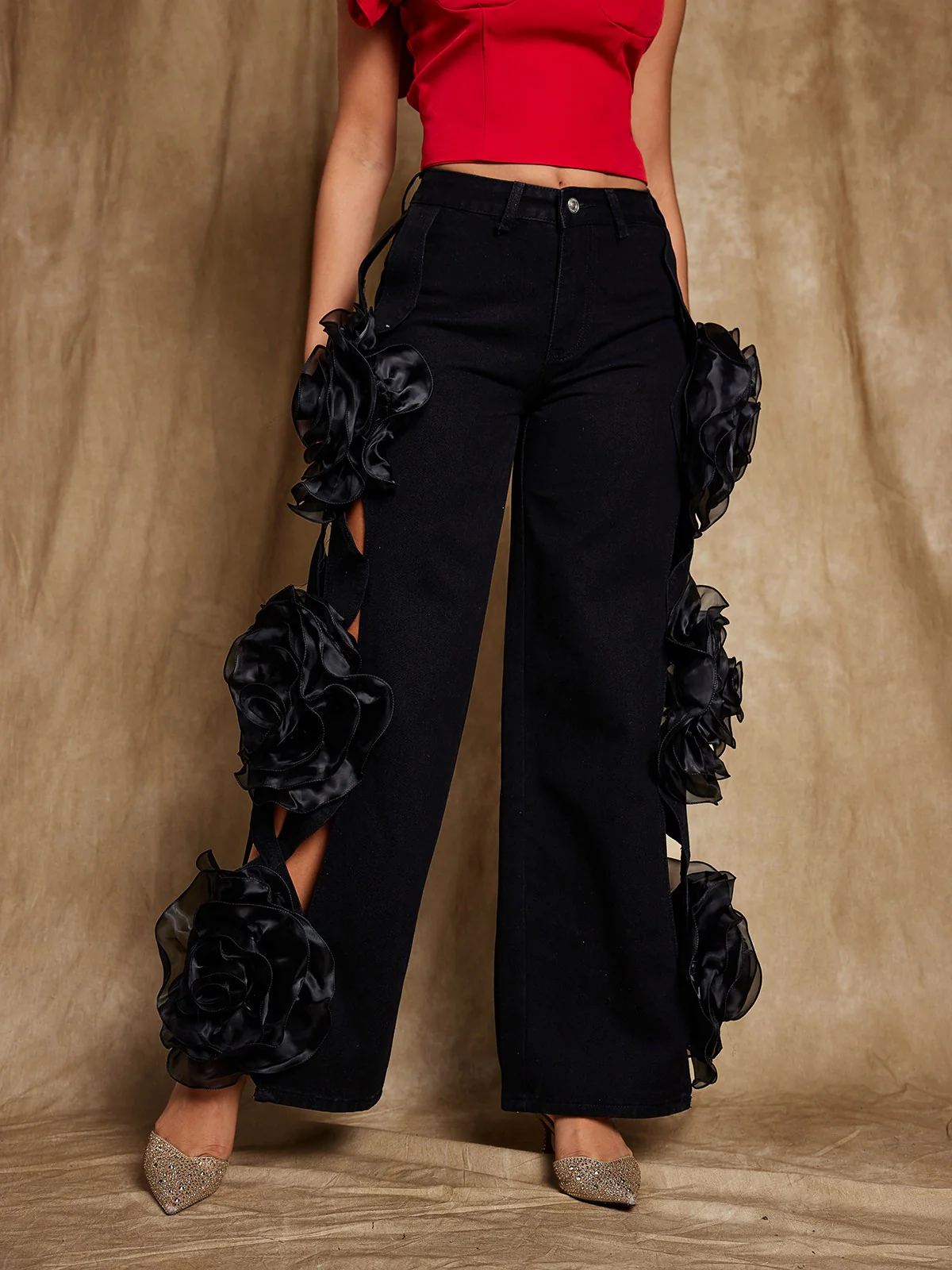 Nathan Flower Hollow Jeans - Image 4