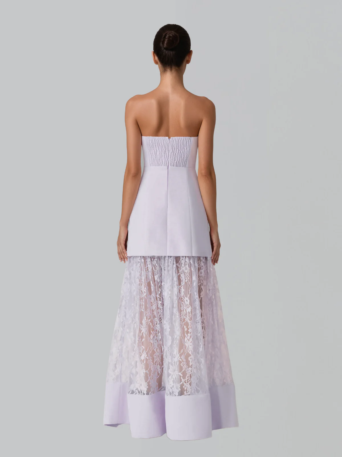 Norvelis Strapless Lace Maxi Dress - Image 5