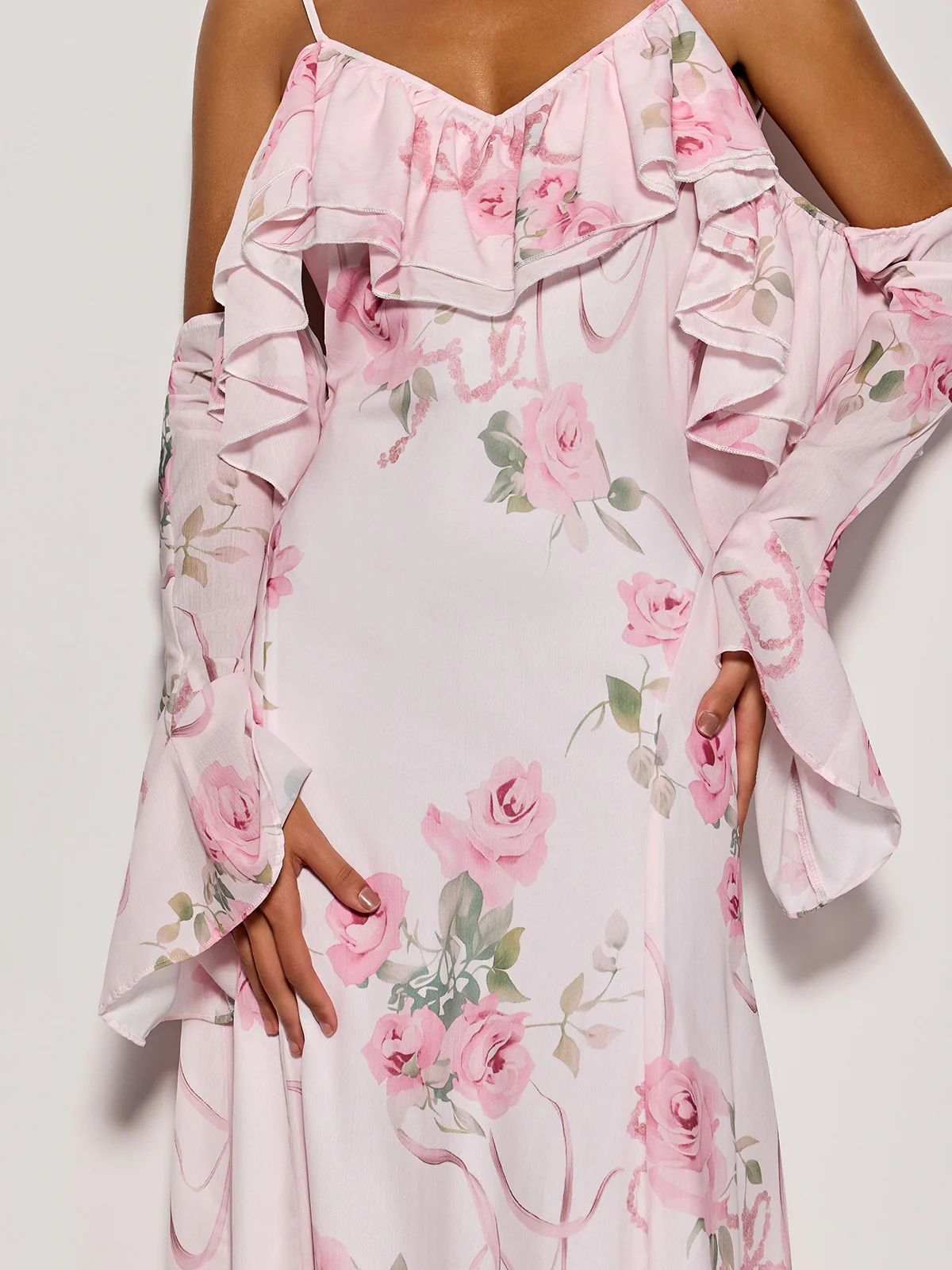 Nostel Spaghetti Floral Maxi Dress - Image 7