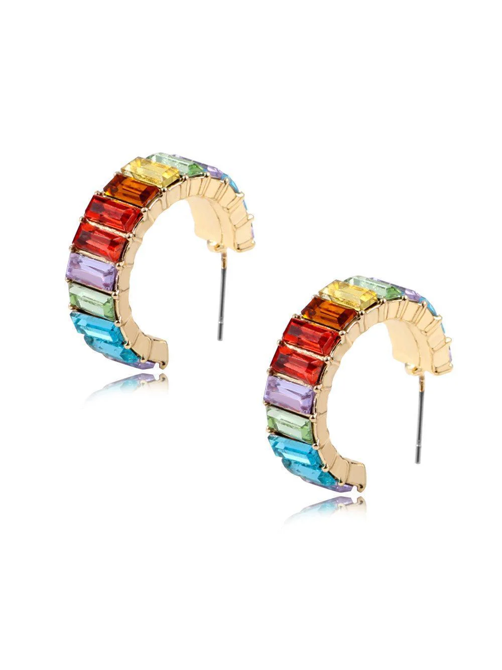 Ottilie Ring Crystal Earrings - Image 3