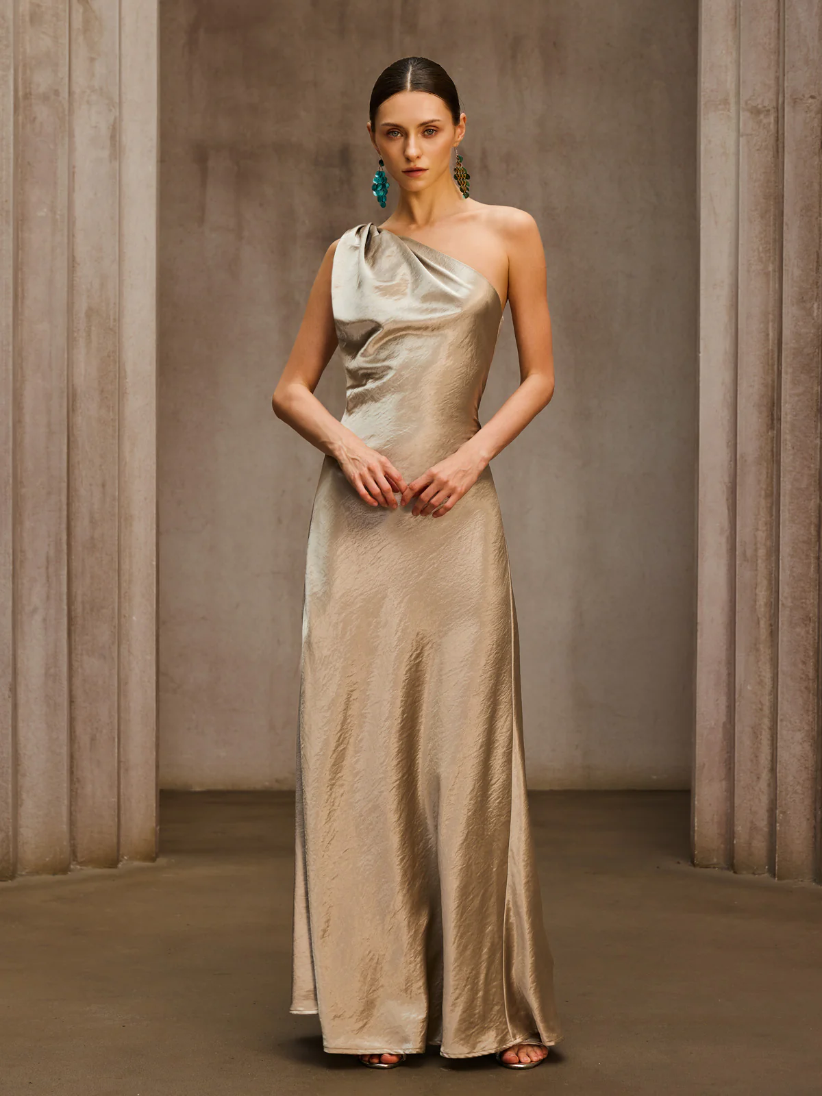 Phaelion One Shoulder Maxi Dress - Image 4