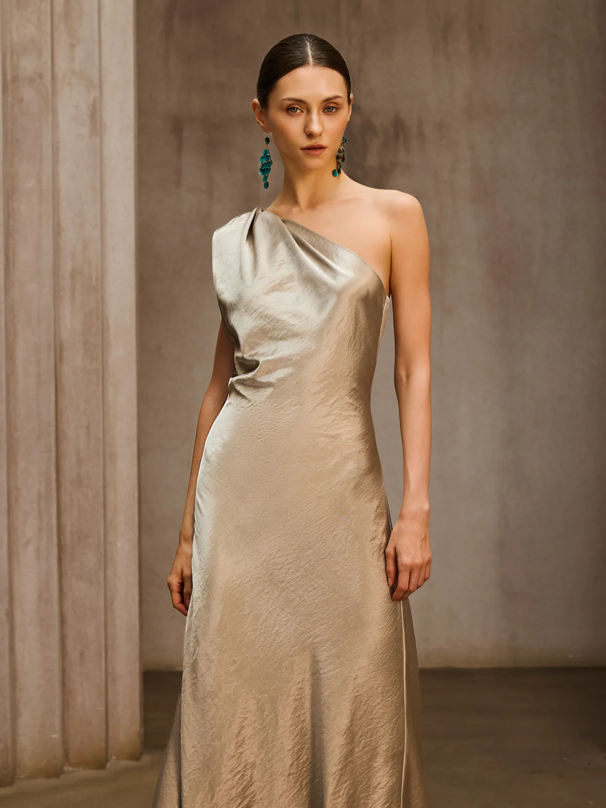 Phaelion One Shoulder Maxi Dress - Image 5