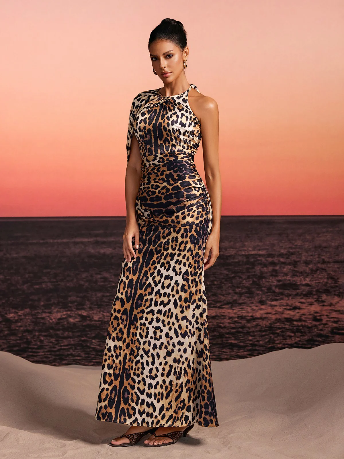 Pryden Leopard Printed Maxi Dress - Image 3