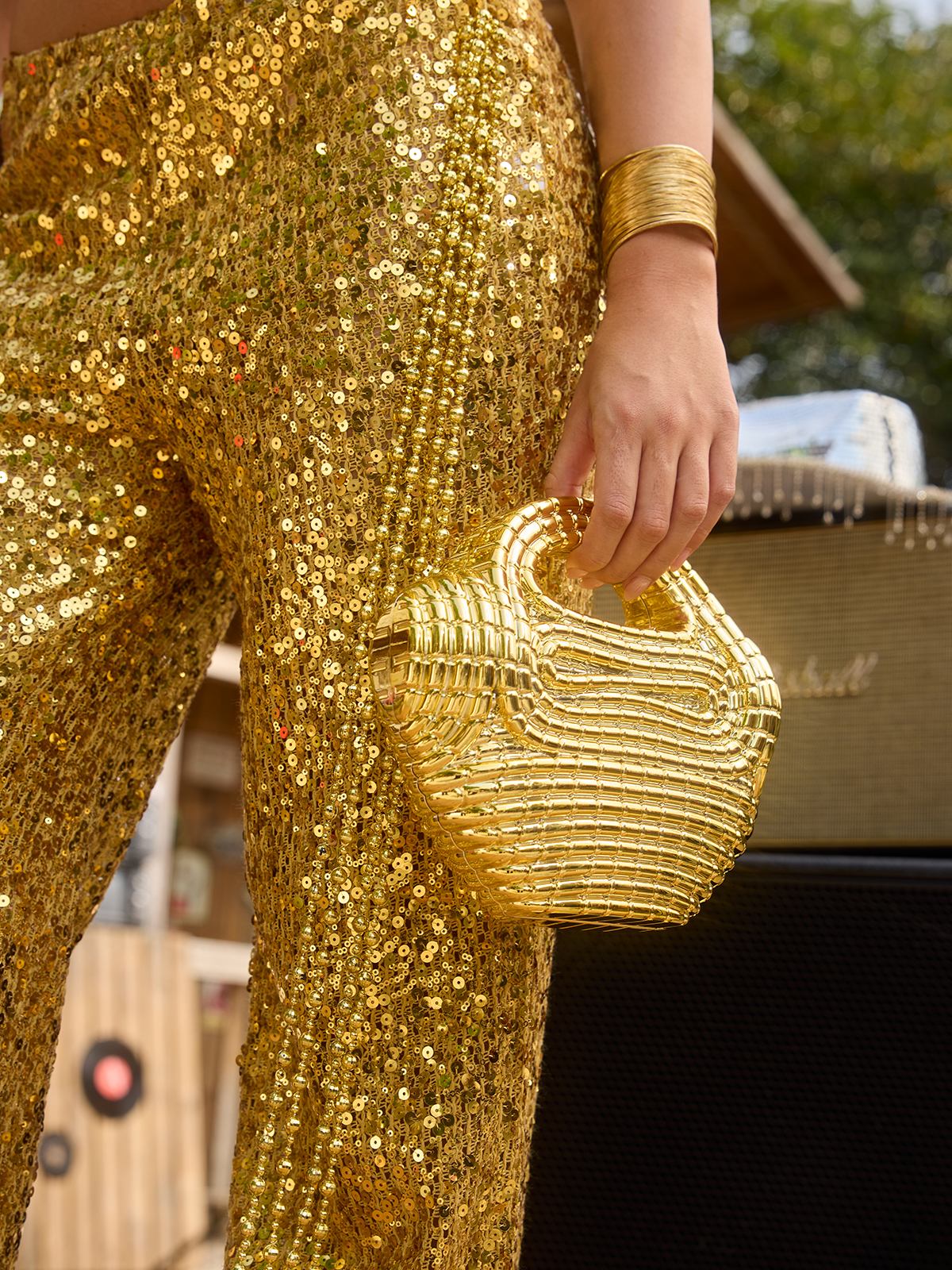 Raxelyn Sculpted Grid Bag - Image 6