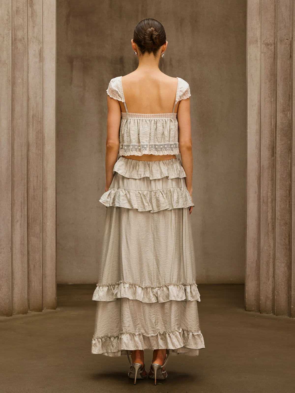 Relythic Ruffle Lace Skirt Set - Image 6