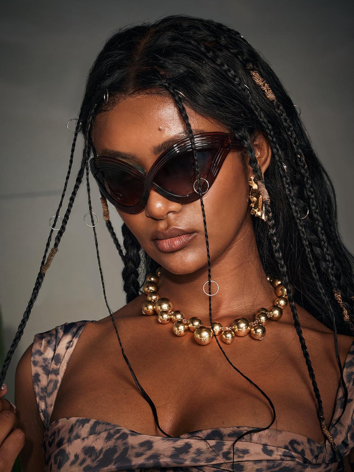 Roosevelt Cat Eye Sunglasses - Image 3