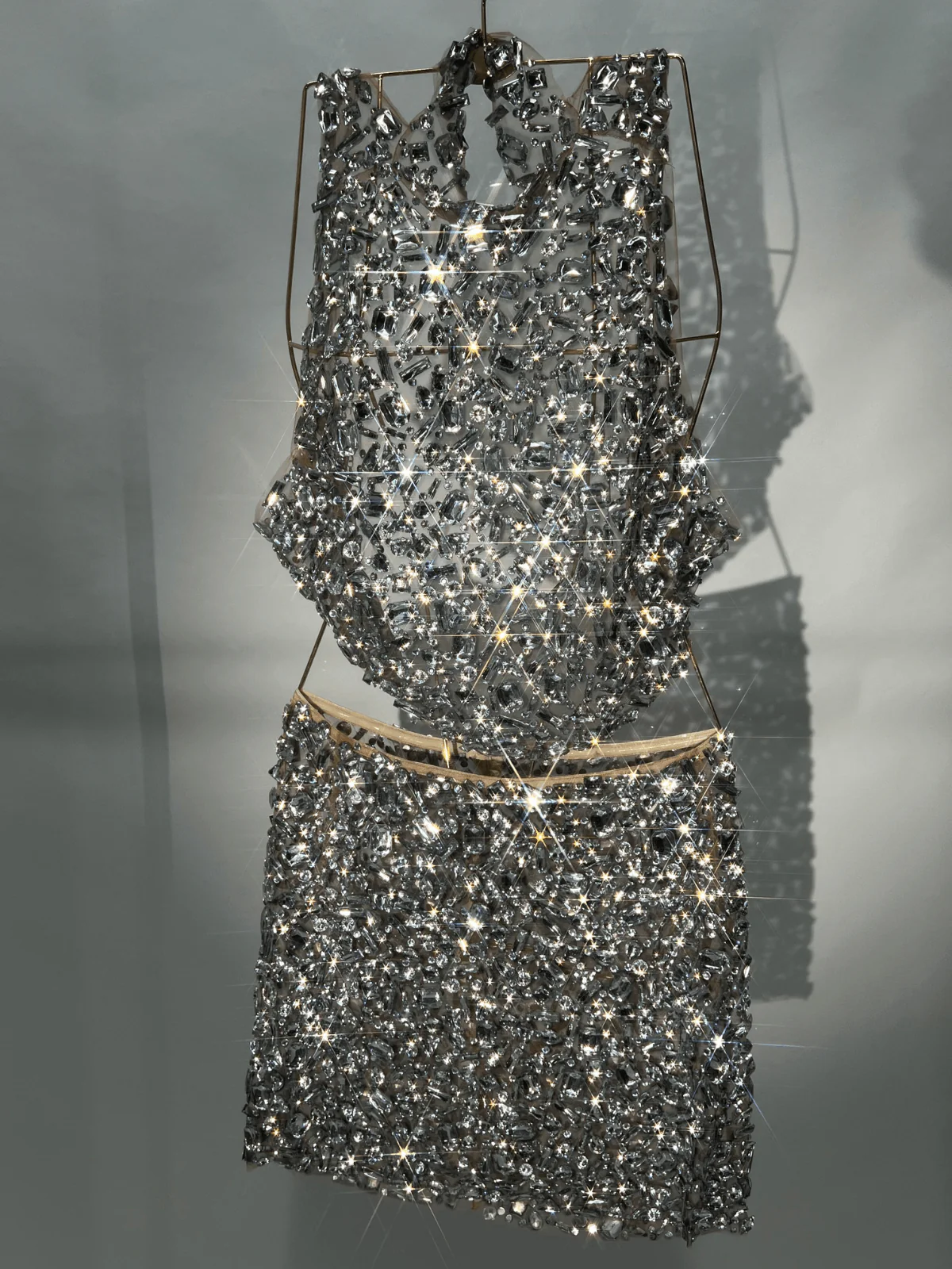 Rowdy Rhinestone Embellished Mesh Skirt Set - Image 6