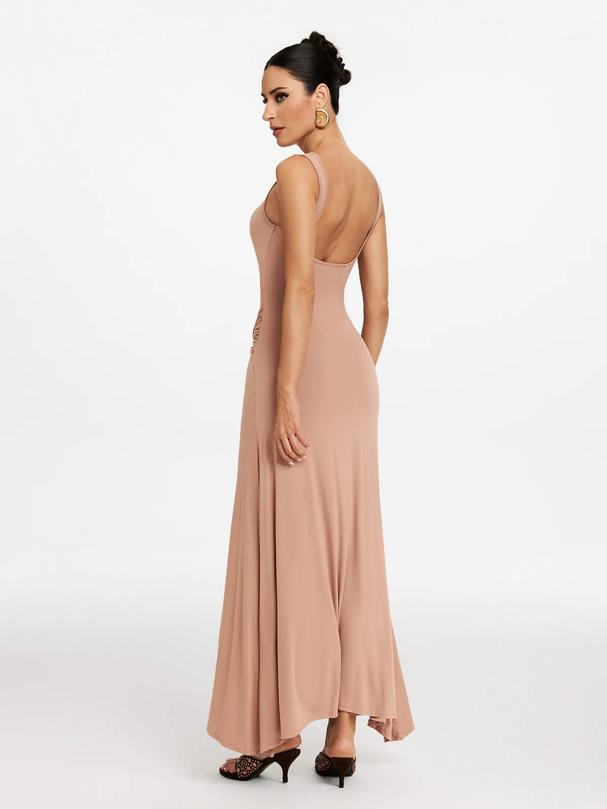 Saeldrin Spaghetti Draped Maxi Dress - Image 9