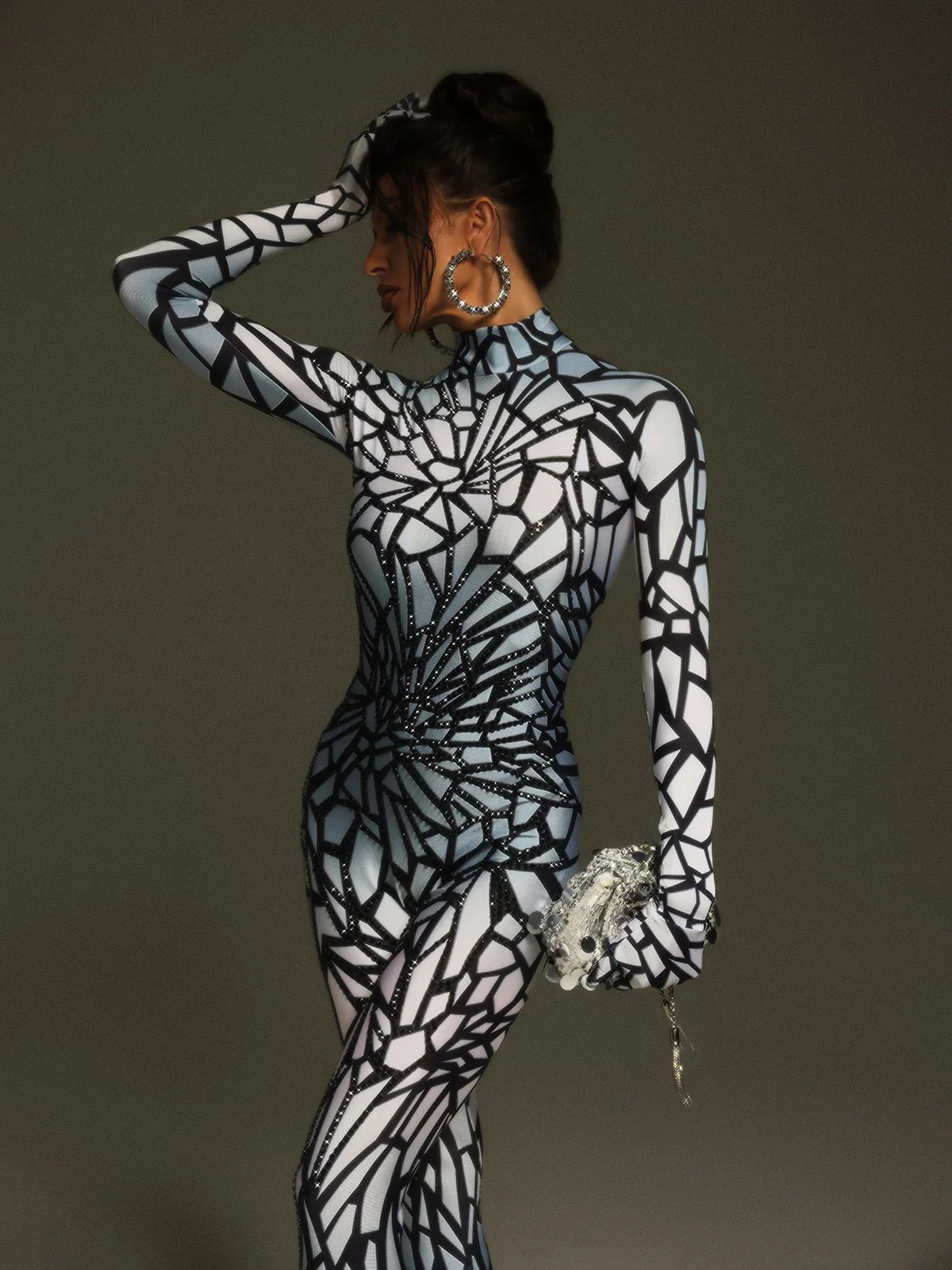 Tevaughn Long Sleeve Animal Printed Jumpsuit - Image 5