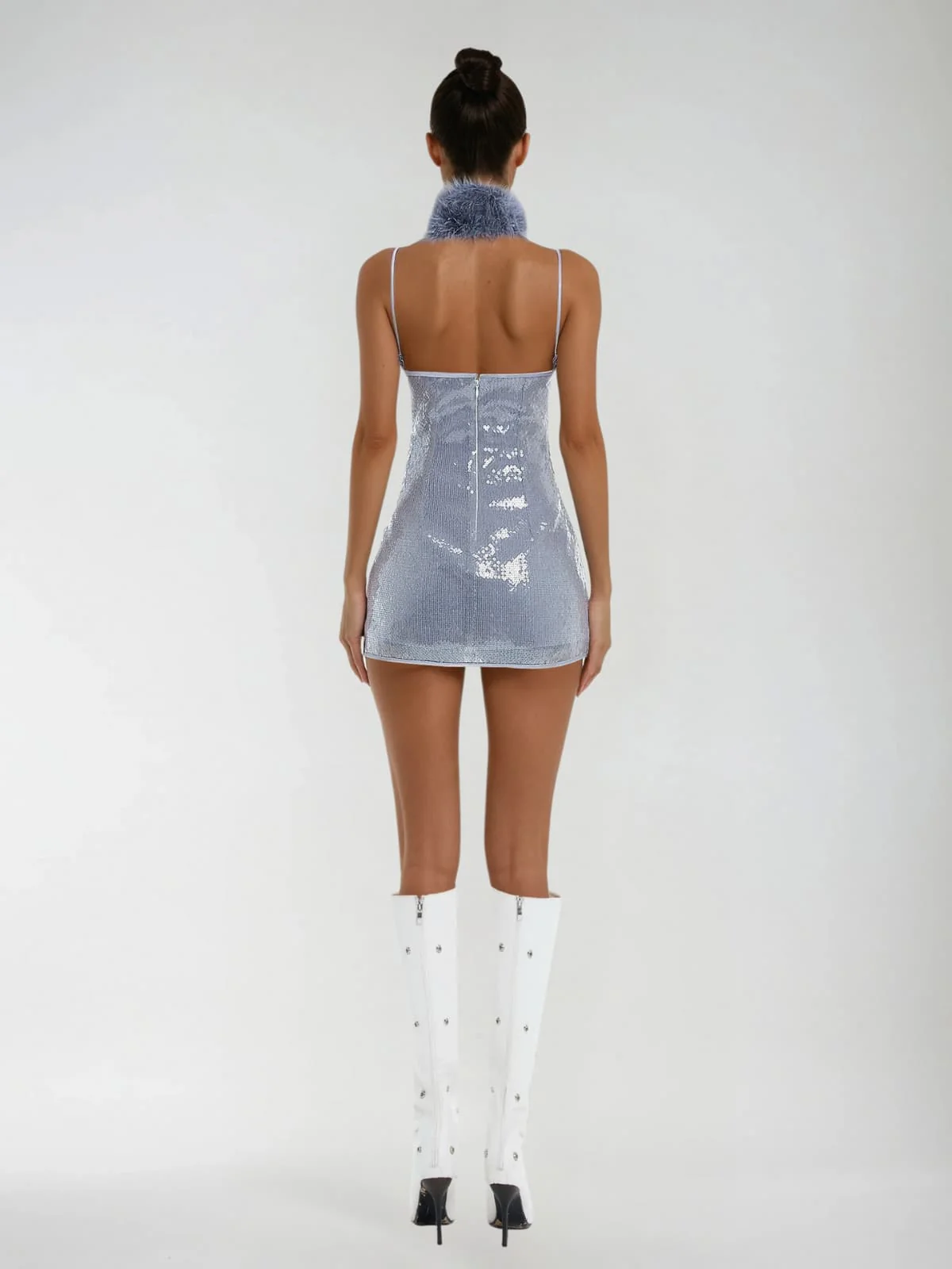 Tovexra Spaghetti Sequin Mini Dress - Image 4