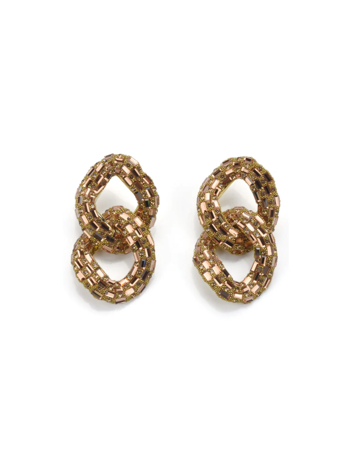 Tyora Circle Crystal Earrings