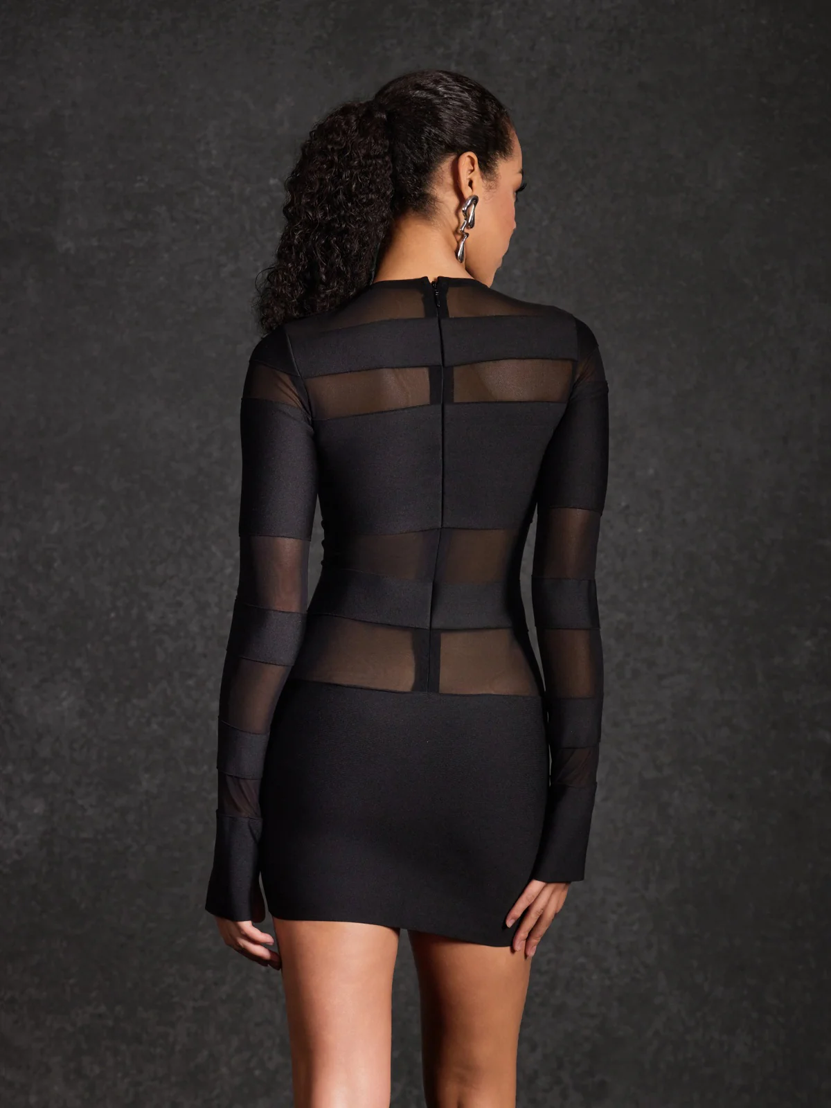 Velythar Long Sleeve Stripe Mini Dress - Image 6