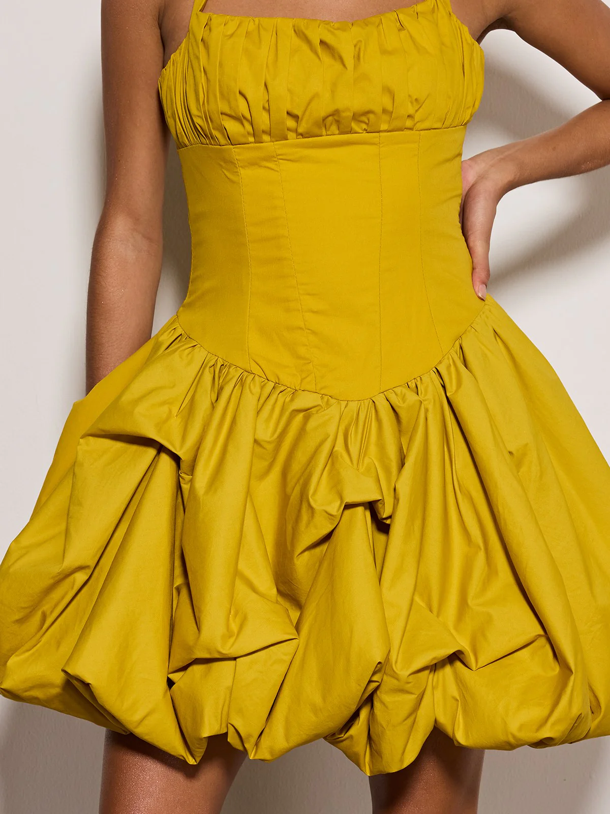 Zevareth Halterneck Bubble Mini Dress - Image 6